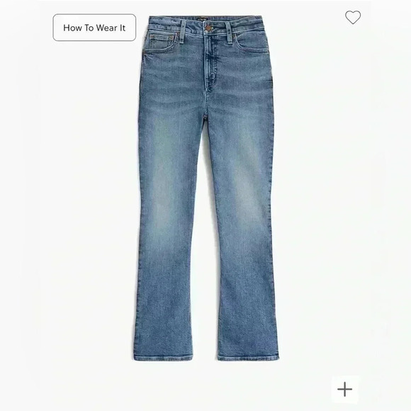 JCREW Tall curvy flare crop jean in all-day stretch - NWT - Picture 3 of 11